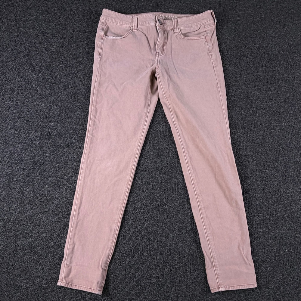 American Eagle Jegging Womens 10 360 Super Stretch Pink EUC